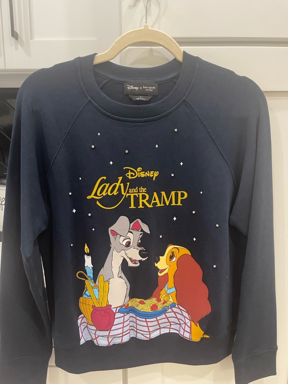 Kate Spade x Disney Lady and the Tramp Sweatshirt Navy